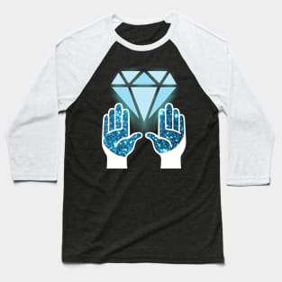 Diamond Hands HODL Baseball T-Shirt